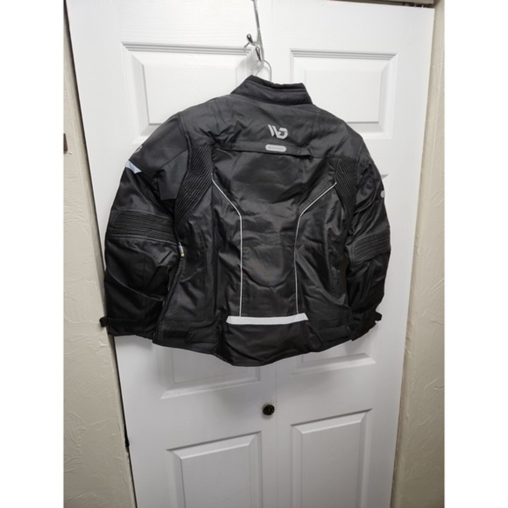 WD Motorsports Women's Motorcycle Jacket - Adjustable Large‎ Padded Rider - Picture 11 of 16